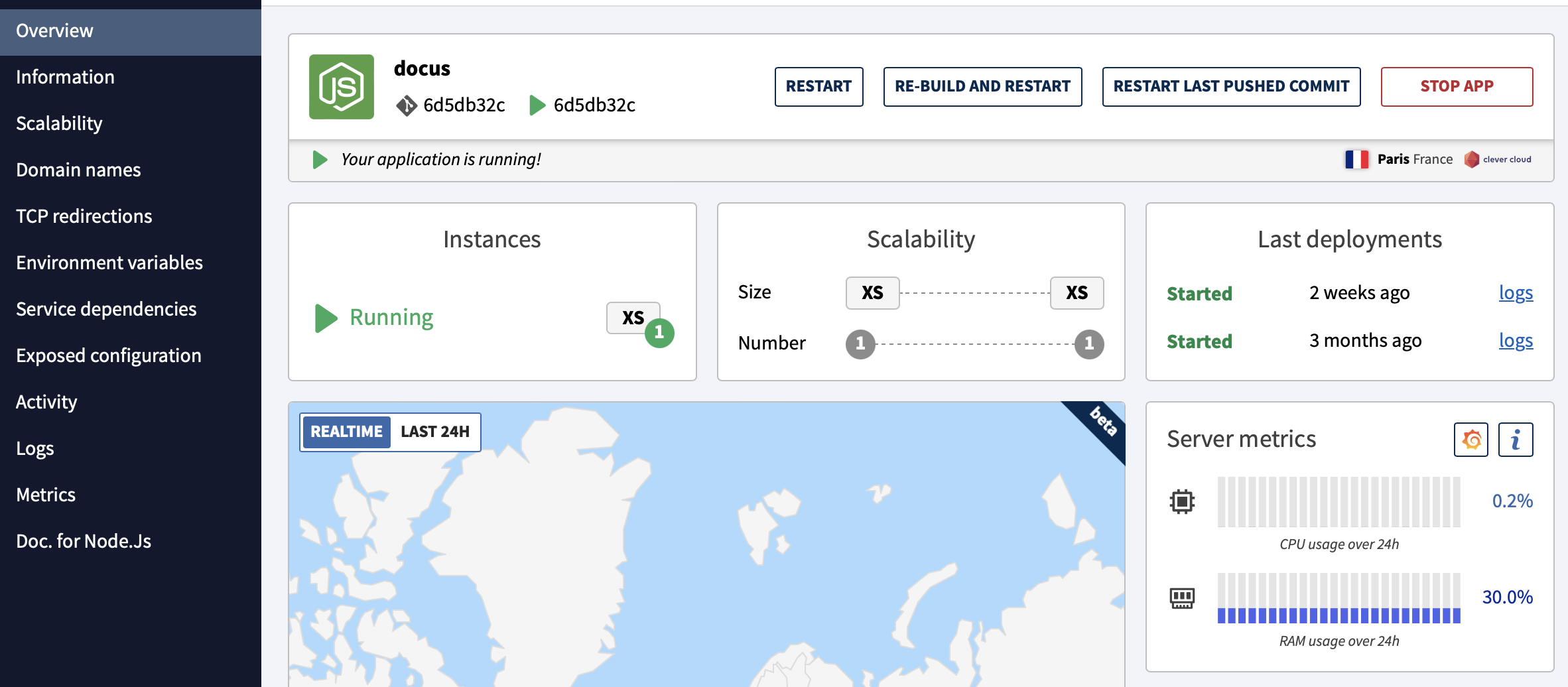 Manage your application from the Console